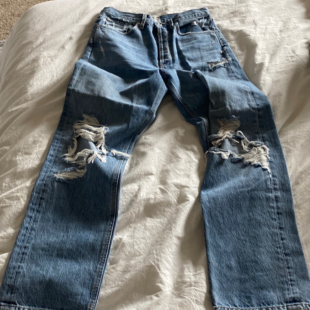 AGOLDE 90s Mid Rise Loose Fit in Fall Out, Women’s Size 27